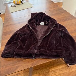 Women's Plush Brown Jacket